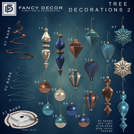 09 Fancy Decor: Striped Ornament (light)