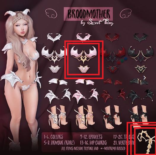 Sweet Thing. Broodmother Armour - Pink (box) RARE