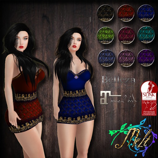 {Melt} Gilded Mini Dress