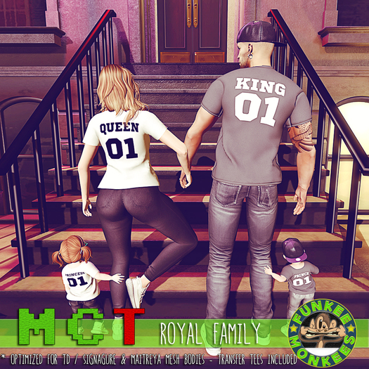 -{fM}- Royal Family w/ Tees [Wear to Unpack]