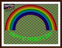 St Patrick - Rainbow Curved Banner