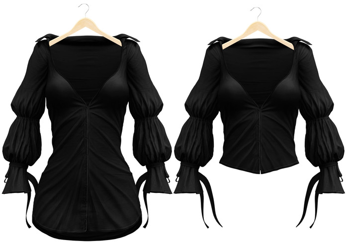 Blueberry - Bette - Dress Shirt - Black