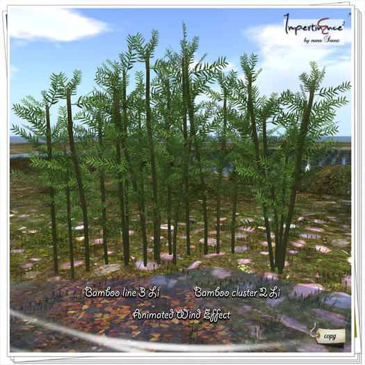 Bamboo line & cluster - Animated Wind Effect