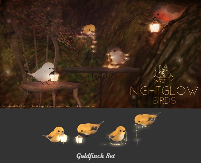+Half-Deer+ Nightglow Birds [Goldfinch Set]