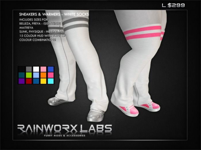 [RL] Sneakers & Legwarmers - WHITE SOCKS