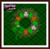 St Patrick - Shamrocks Wreath - Green
