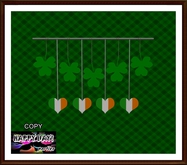 St Patrick - Shamrocks and Hearts Hanging