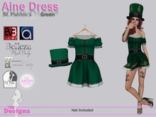 Aine Dress St Patrick's Green