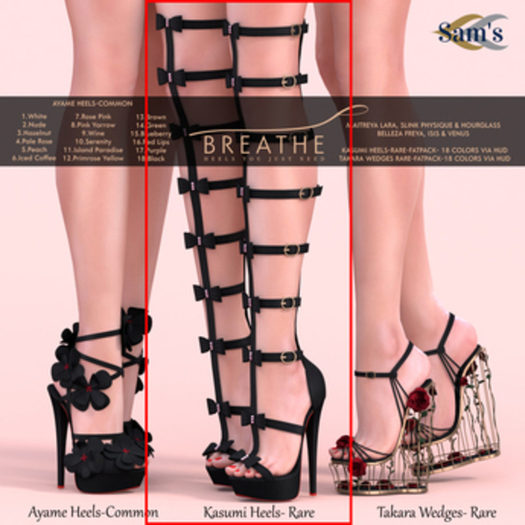 [BREATHE]-Kasumi Heels-Fatpack-Maitreya RARE