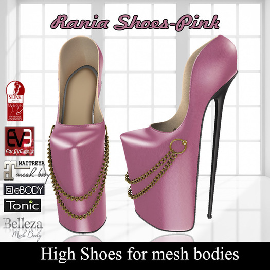 Female Shoes - [Rania-Pink]Mesh Bodies - Spring Shoes - Heels Shoes