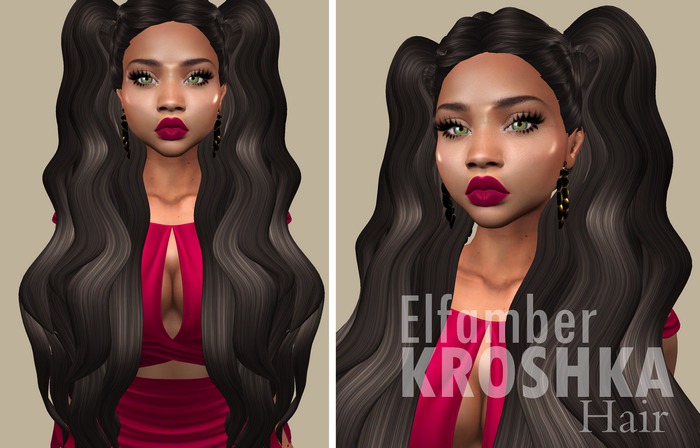 Elfamber/KROSHKA Mesh Hair Leati 2 Black