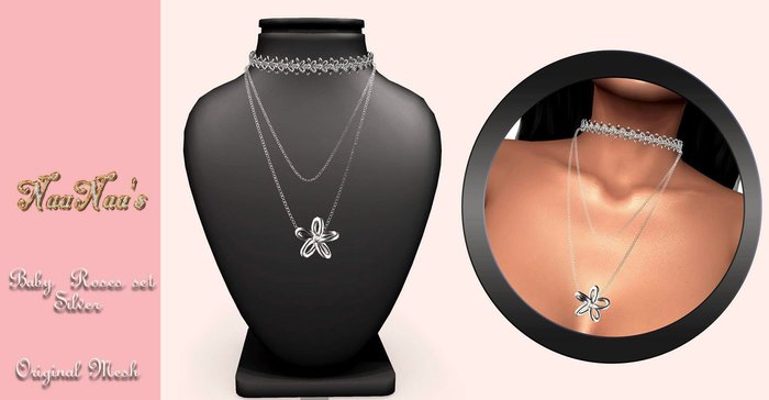 NaaNaa's Babe Roses Set " Silver"