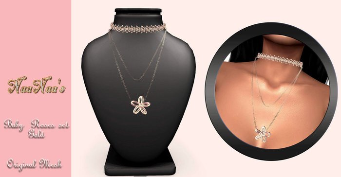 NaaNaa's Babe Roses Set " Gold"