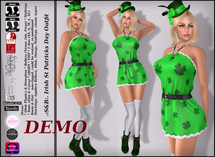 PROMO .:S&B:. Irish St Patricks Day Outfit Demo