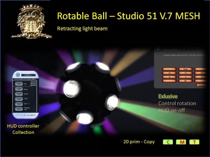 MZ - Rotable ball studio 51 V.7  mesh BOX