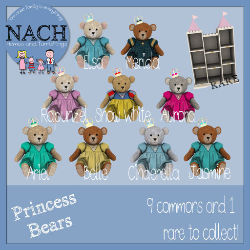  'NACH Princess Bear Display RARE'
