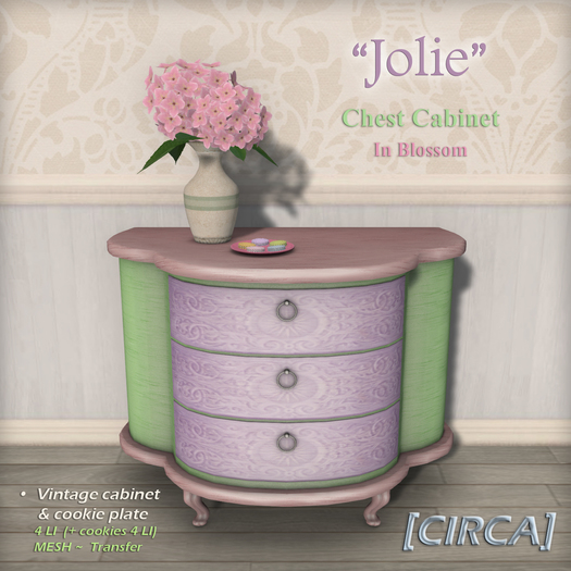[CIRCA] - "Jolie" - Spring Chest Cabinet - In Blossom