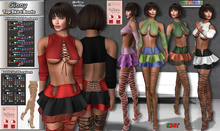 R.F. - GINNY - OUTFIT (TOP - SKIRT - ROPE BOOTS WITH DRIVEN HUD) 