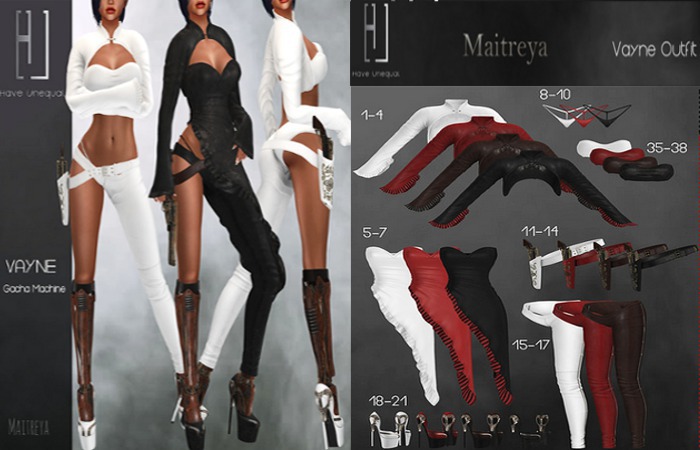 [HU] VAYNE SET 6 PIECES WHITE (Maitreya)