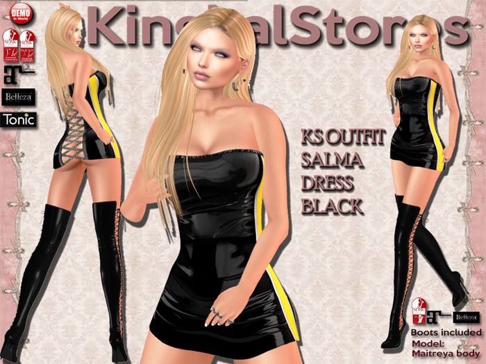 150 KS OUTFIT SALMA DRESS BLACK