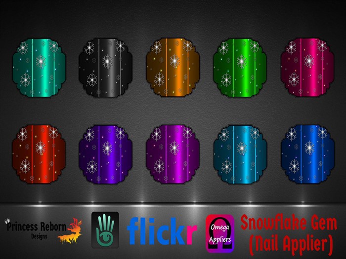 Snowflake Gem (Nail Applier) - Omega/Vista/Slink "BOXED"