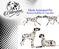 G&T Dalmatian Mesh Animated Dog