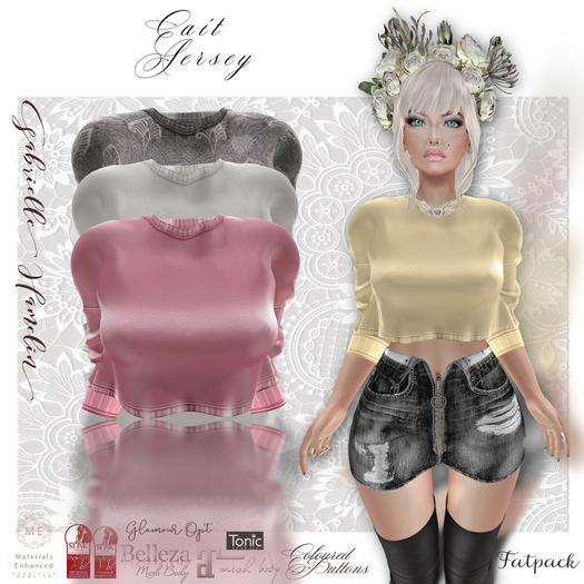 ♥♥.::GH::.♥♥  Cait Jersey Sweater