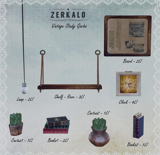 [ zerkalo ] Vintage Study - Books1