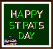 St Patrick - Happy St Pats Day - Green