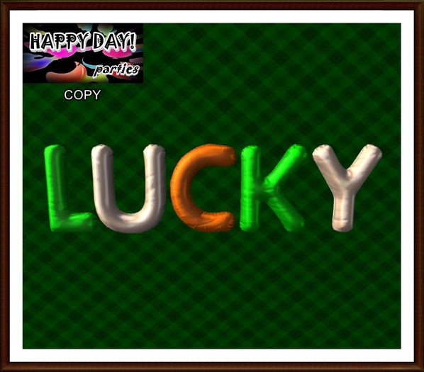 St Patrick - Lucky Collor Balloons