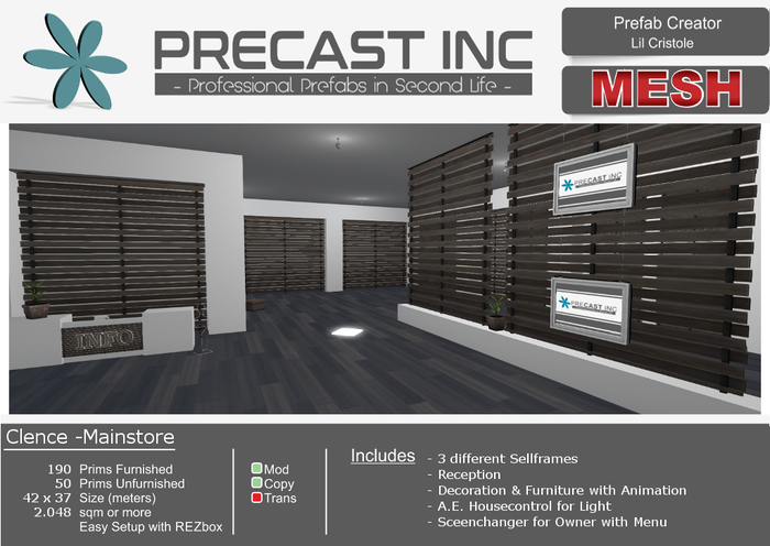 PreCAST Inc. - Clence Mainstore