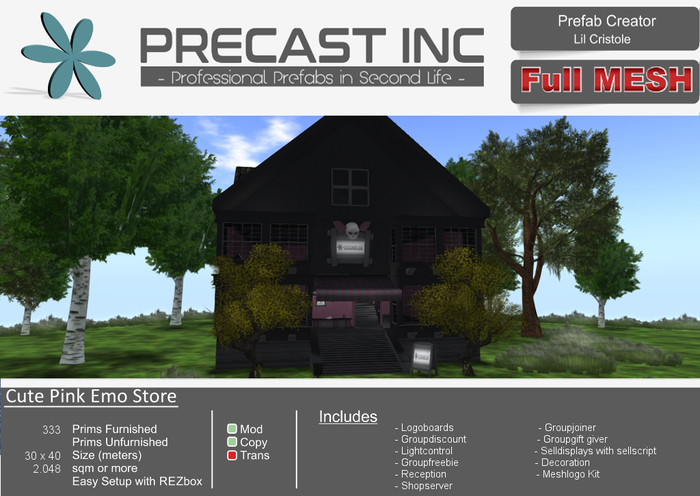 PreCAST Inc. - Cute Pink Emo Store V2.0