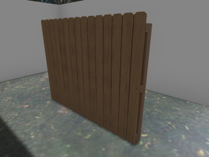 Wooden Privacy Fence V.2.