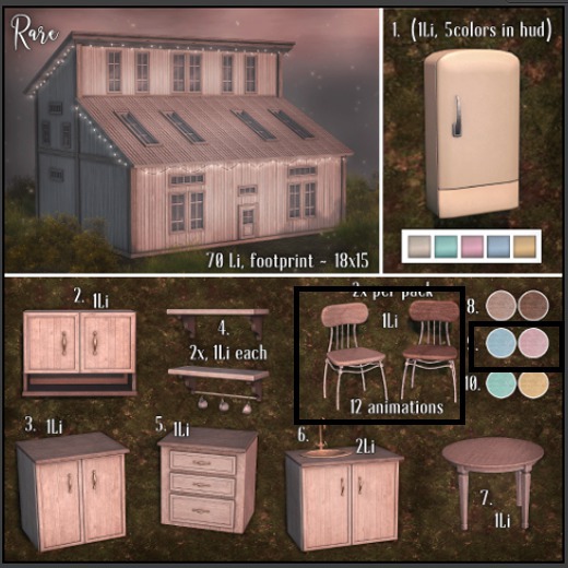 Raindale - Springbell chairs (pink&blue) boxed