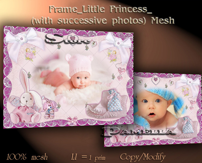 Frame_Little Princess_ (with successive photos) Mesh