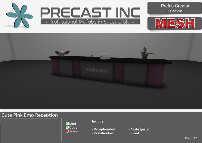PRECAST Inc. - Cute Pink Emo Reception