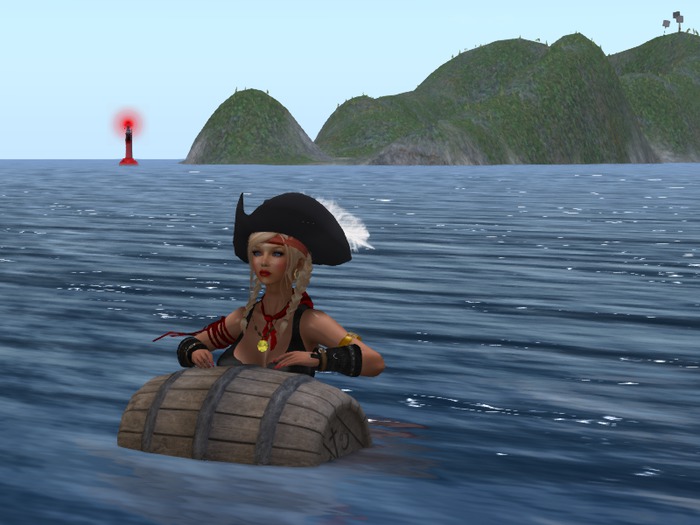 *CM* barrel--MAN-OVER-BOARD!