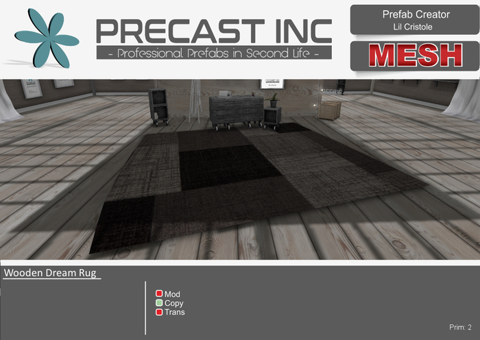 PreCAST Inc. - Wooden Dream Rug