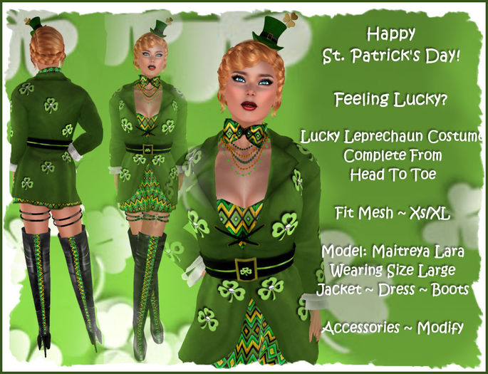 ST PATTY LEPRECHAUN 2018 ZIG ZAG BOX