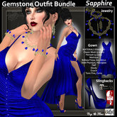 C&F Gemstone Outfit Bundle 2 - Sapphire Blue - Mesh, Fitmesh & Mesh Body Sizes
