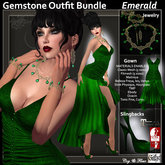 C&F Gemstone Outfit Bundle 2 - Emerald Green - Mesh, Fitmesh & Mesh Body Sizes