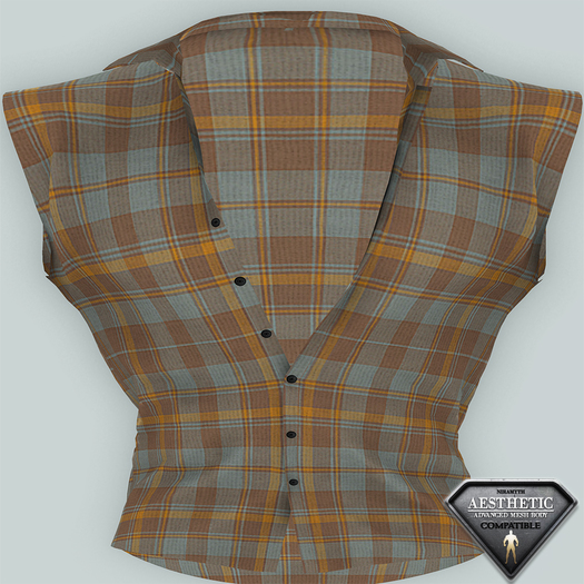 (N'Latour Co.) Muscle Sleeve Butterscotch Grizzly Plaid