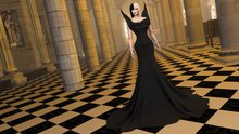 SAS - Scrumptious Black Gown (Mesh Bodies & Fitmesh)