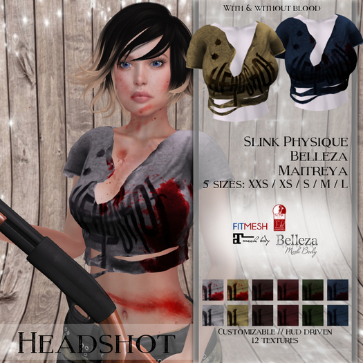 [Dixie Line] Headshot Ripped Bloody Shirt