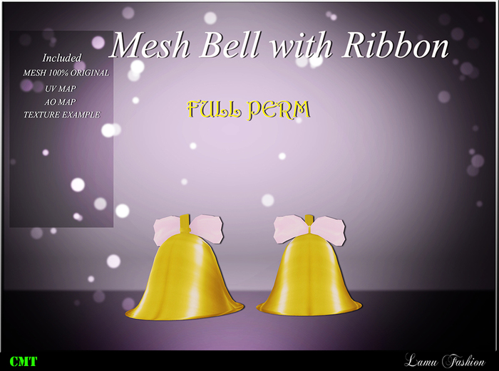 -Lamu Fashion-Mesh Bell with bow FULL PERM