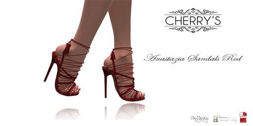 Cherry's- Anastazia sandals (red)