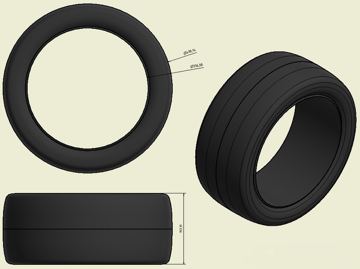 Tire for Centerlock Rim
