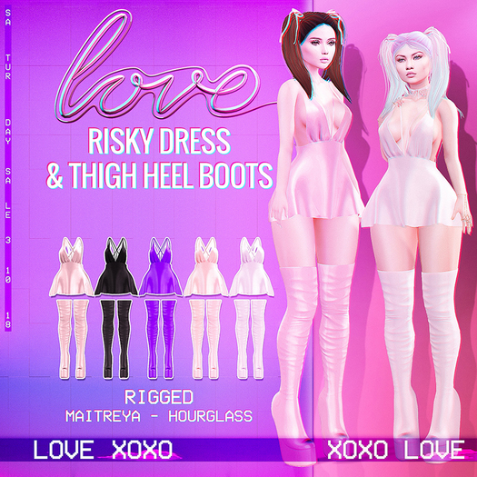 Love [Risky Dress & Heel Boots] Fatpack (Attach Me)