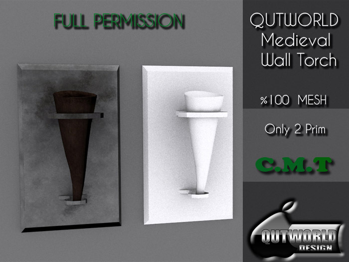 .::QUTWORLD Medieval Wall Torch::.FP
