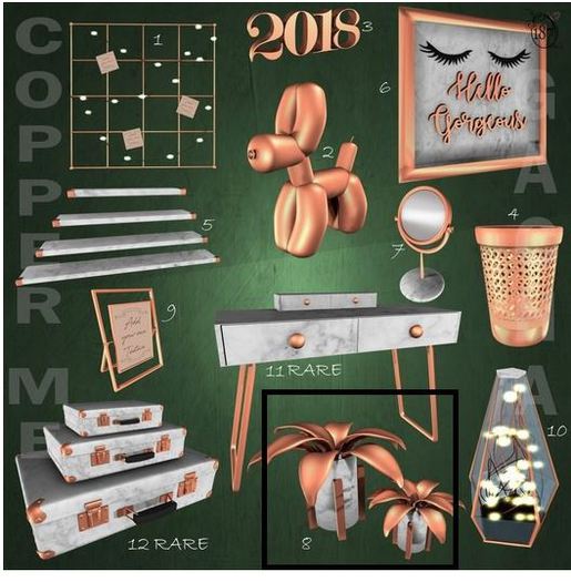 #187# COPPER Me -9- Frame